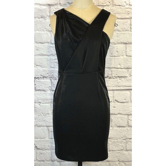 Parker Dresses & Skirts - NEW Parker Black BodyCon Cocktail Party Mini Dress Sleeveless Asymmetrical SMALL